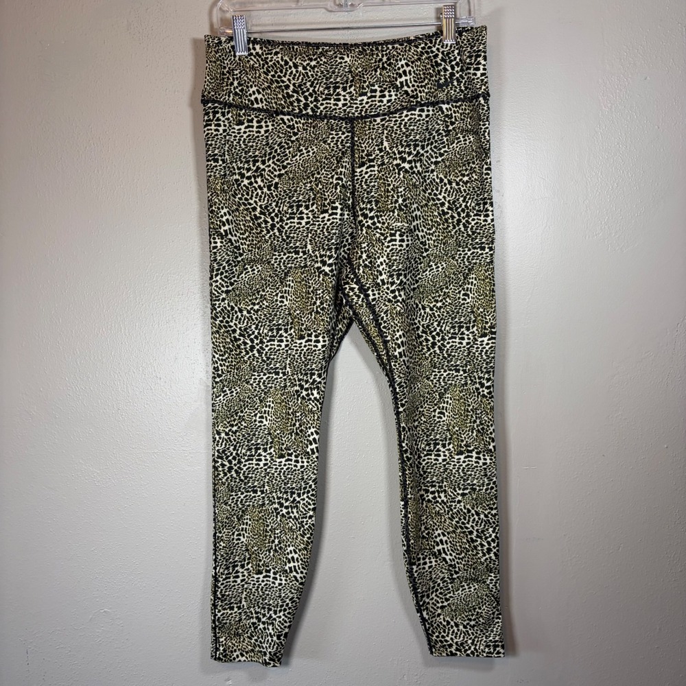 Nike Dri-FIT Womens Print Leggings XL High Waisted 7/8 Tights CK3072-010